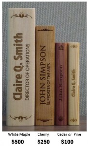 Bookspine with prices